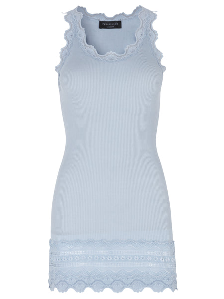001 Rosemunde Camisole longue avec dentelle