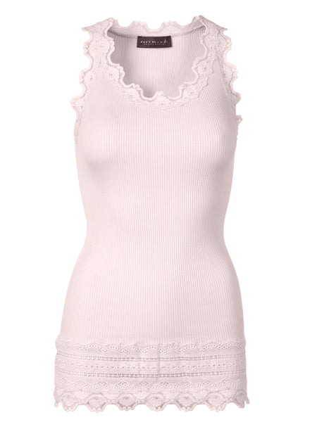001 Rosemunde Camisole longue avec dentelle