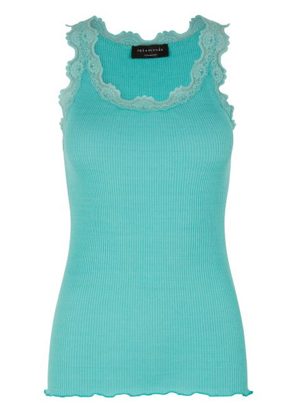 002 Rosemunde Camisole longue dentelle dans le haut