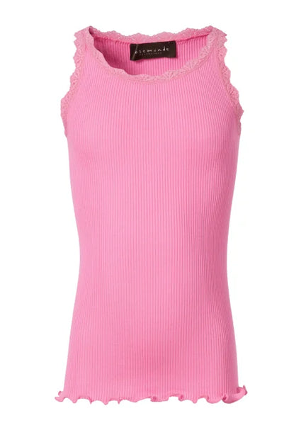 002 Rosemunde Camisole longue dentelle dans le haut