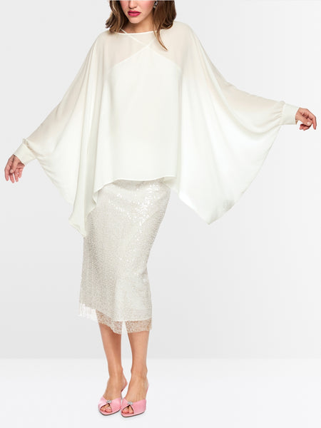 371416 Marccain blouse manches vaporeuses
