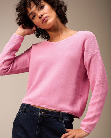 314515 NILE Chandail Gots en v rose