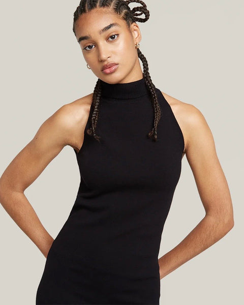 256724 G-Star robe longue sans manches col montant