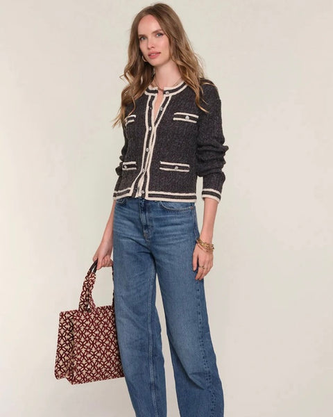 390425 Heartloom cardigan Yara charcoal