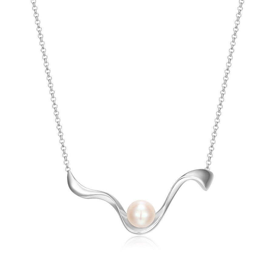 374025 Elle collier perle sur vague LUNA