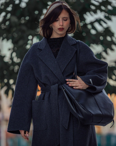 385125 Kontatto manteau ouvert anthracite