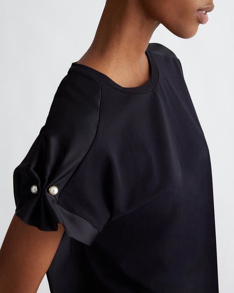 236324 Liu Jo top manche courte avec perle