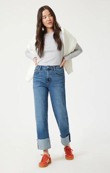 229724 Mavi Savannah Cuffed denim