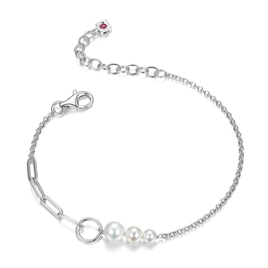 374325 Elle bracelet perles et mailles GEM CLIP