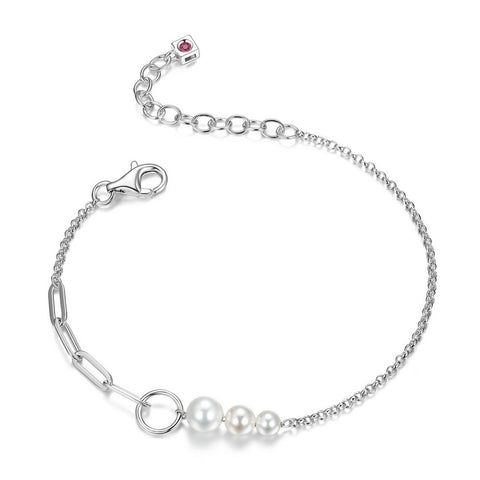 374325 Elle bracelet perles et mailles GEM CLIP
