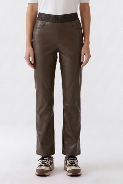 412626 Oui pantalon cuir végan
