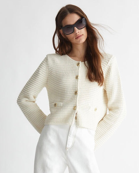 246624 Liu Jo veste courte crème