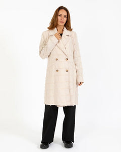 275315 Coster manteau long texturé