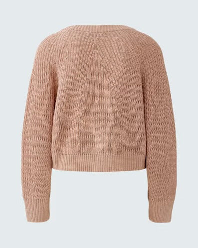 345016 Oui cardigan rose lurex