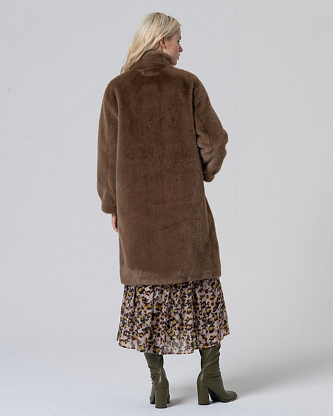 355725 SURKANA Manteau fausse-fourrure