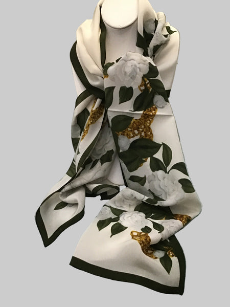 391425 Sang can si  Foulard de soie