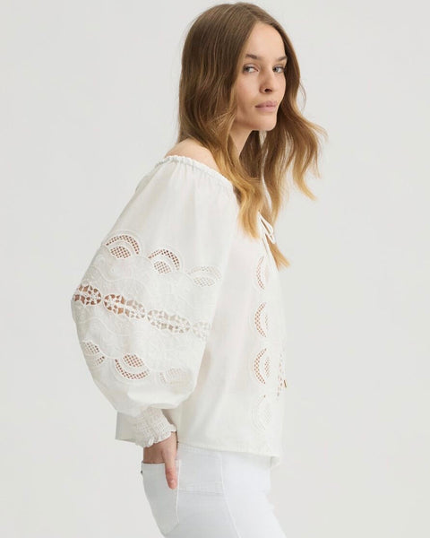 299915 LiuJo blouse en coton brodée