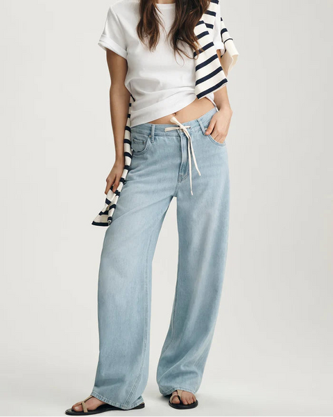 359616 Mavi JEAN Nella avec lacet à la taille