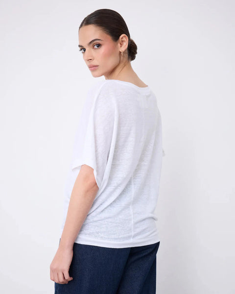 366616 T-shirt en lin ample