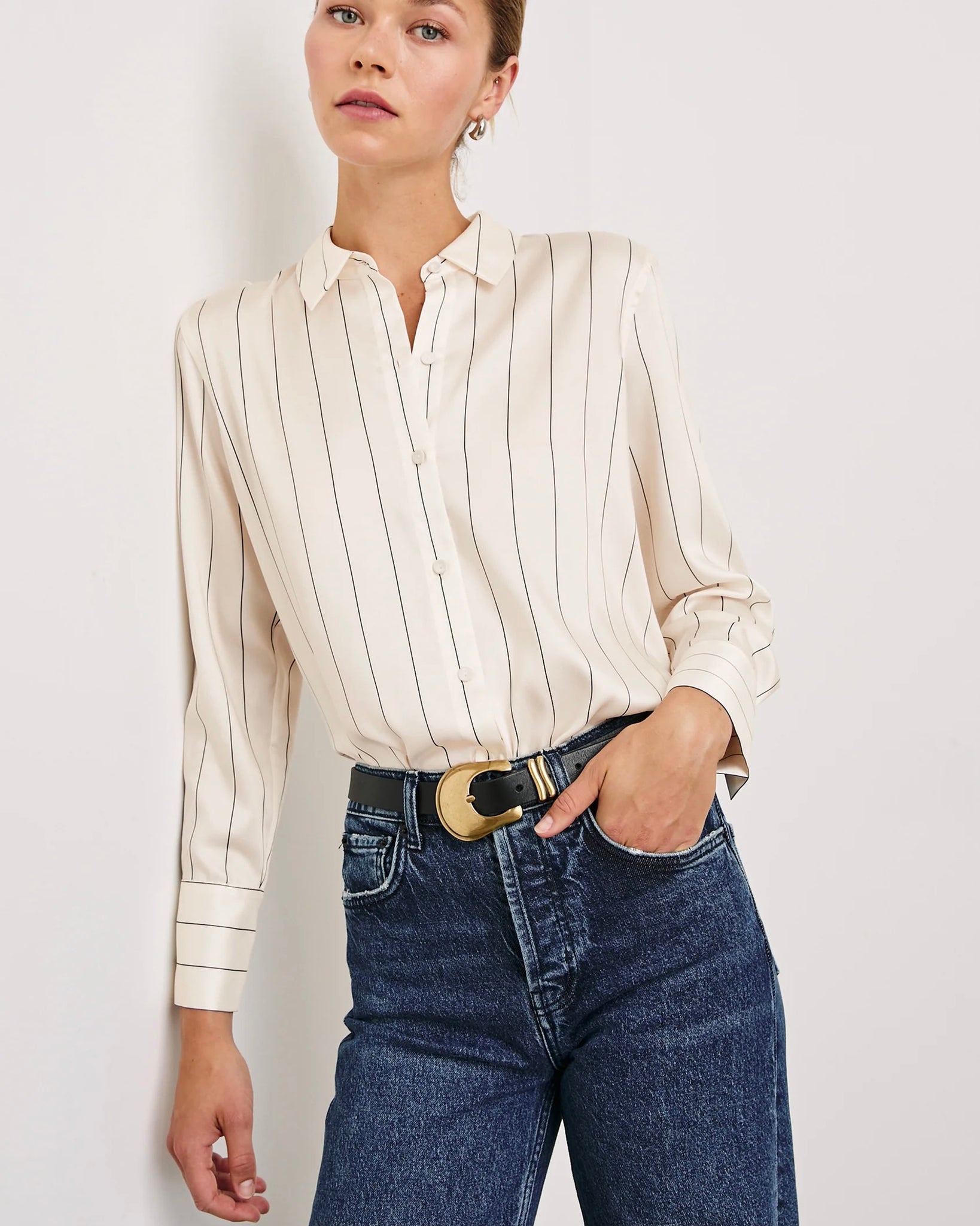 395725 Rails chemisier satiné Saige