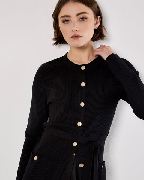 361825 Apricot robe rib boutons or