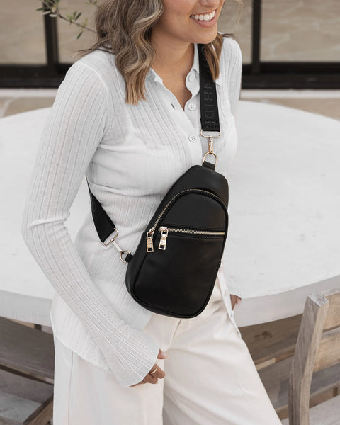 394225 Louenhide sac bandoulière Bella noir