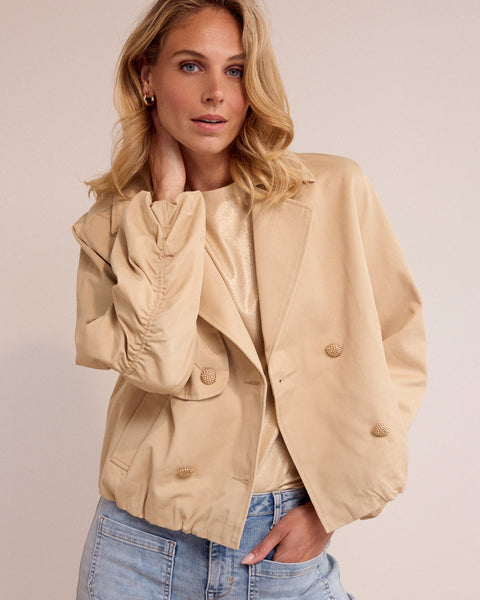 365516 Tramontana manteau crop style trench