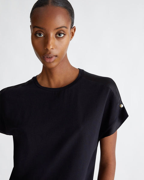 236324 Liu Jo top manche courte avec perle