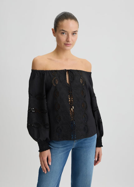 299915 LiuJo blouse en coton brodée