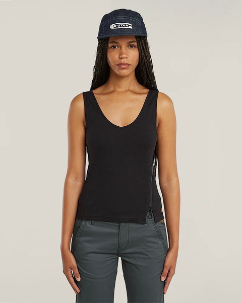 329715 G-STAR camisole Asymmetrical Zip Slim Tank