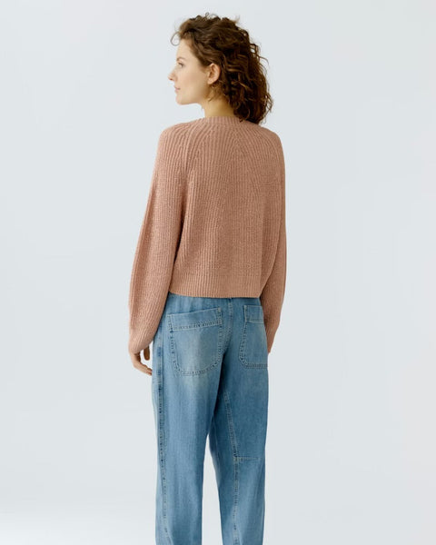 345016 Oui cardigan rose lurex