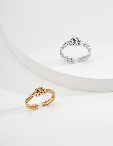405126 L’Actuel bague ajustable plaqué or blanc