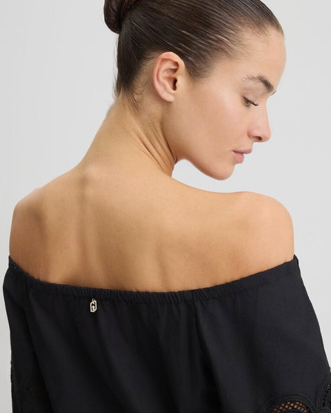 299915 LiuJo blouse en coton brodée