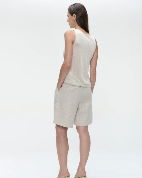 392616 camisole écru et lurex or