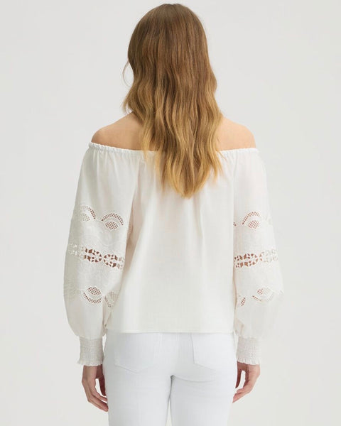 299915 LiuJo blouse en coton brodée