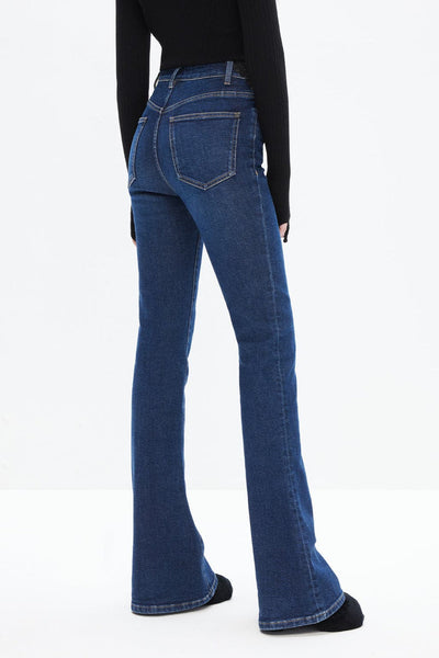 617123 Miss Sixty Jean patte large avec dentelle noir à la taille