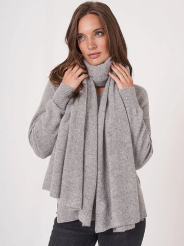 204424 Repeat grand foulard 100% cachemire