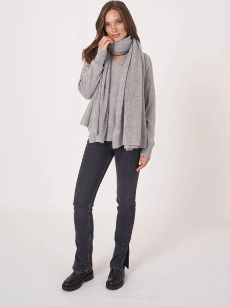 204424 Repeat grand foulard 100% cachemire