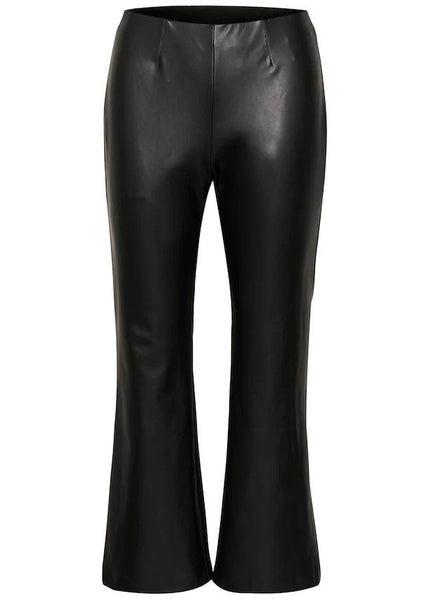 228024 Part Two pantalon effet cuir flare