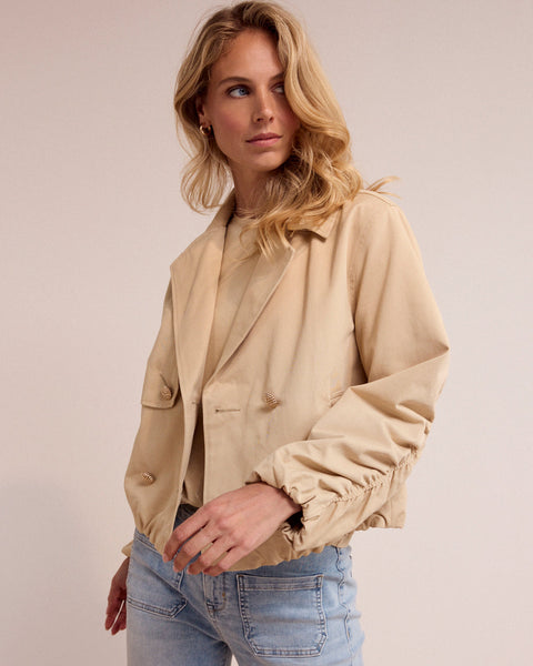 365516 Tramontana manteau crop style trench
