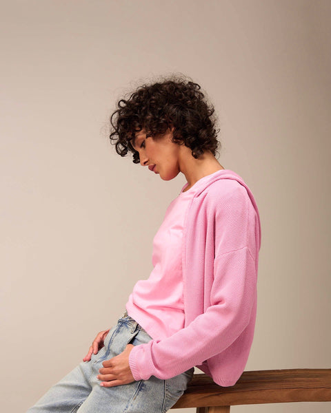 314615 NILE veste Gots avec capuchon rose