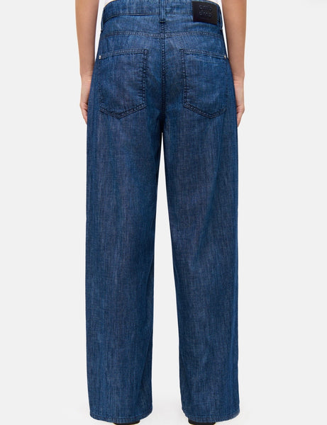 388916 BAGGY jean fluide bleu