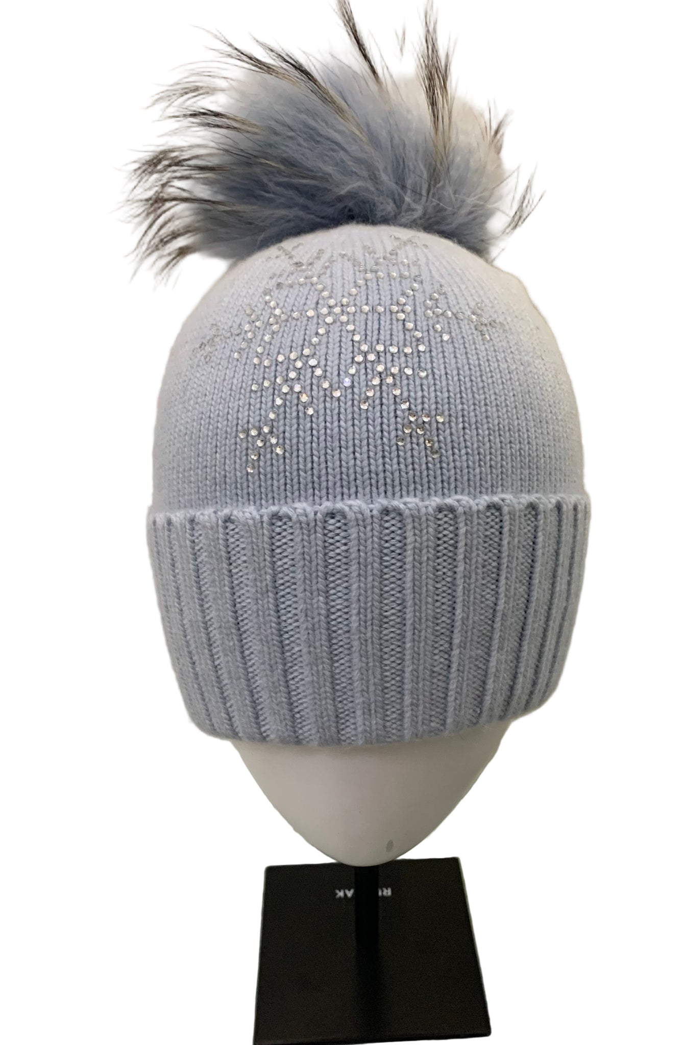 380025 PRENELOVE Teresa Toque tuque à pompon et flocon en paillettes