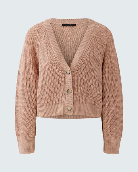 345016 Oui cardigan rose lurex
