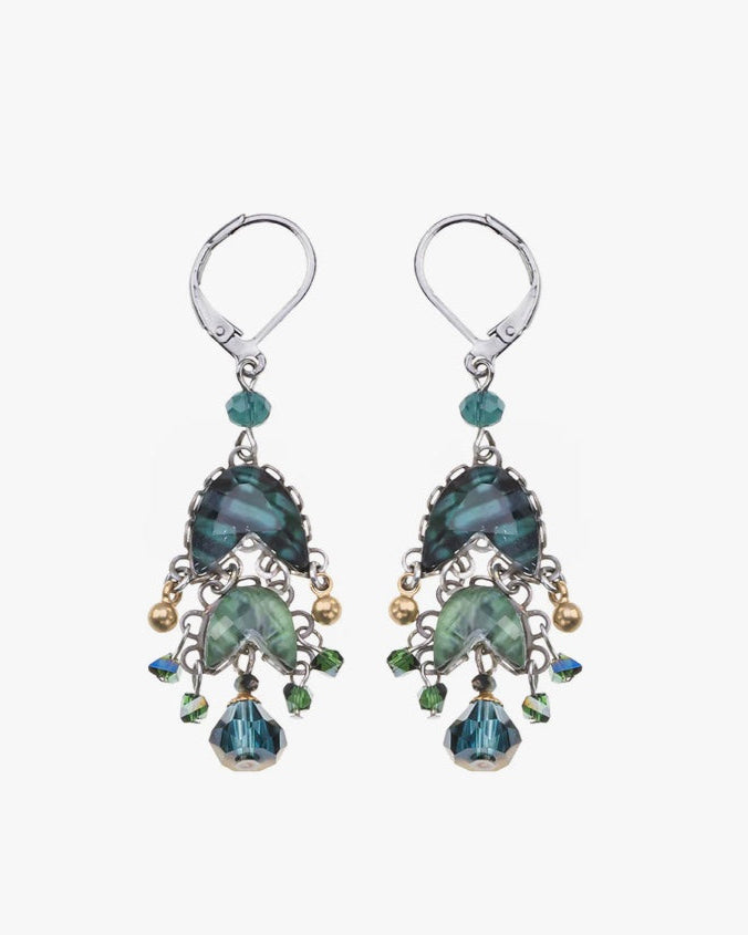 378125 AYALA BAR  Boucles d'oreilles vert