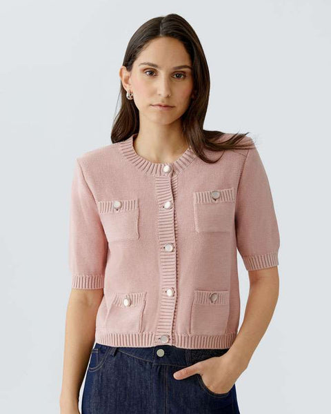 345216 Oui cardigan rose