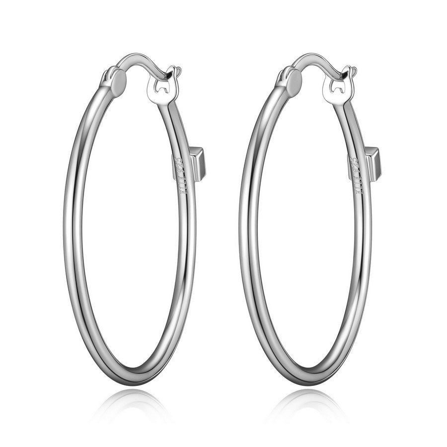374625 Elle boucle d’oreille anneaux 30mm HOOP