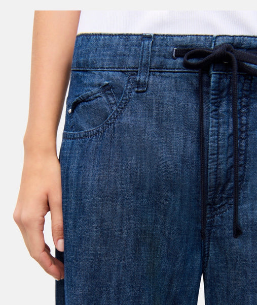 388916 BAGGY jean fluide bleu