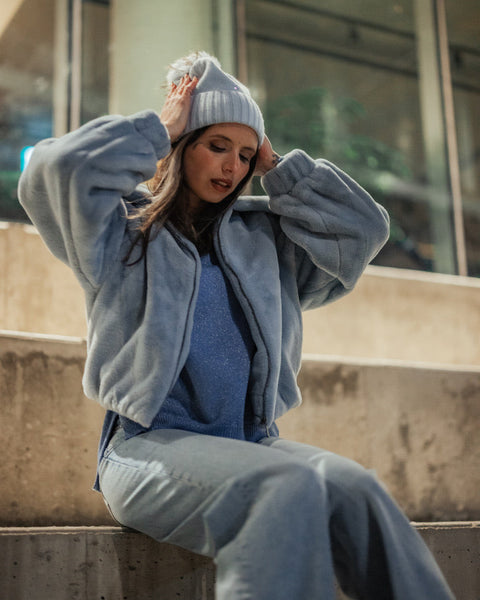 380025 PRENELOVE Teresa Toque tuque à pompon et flocon en paillettes