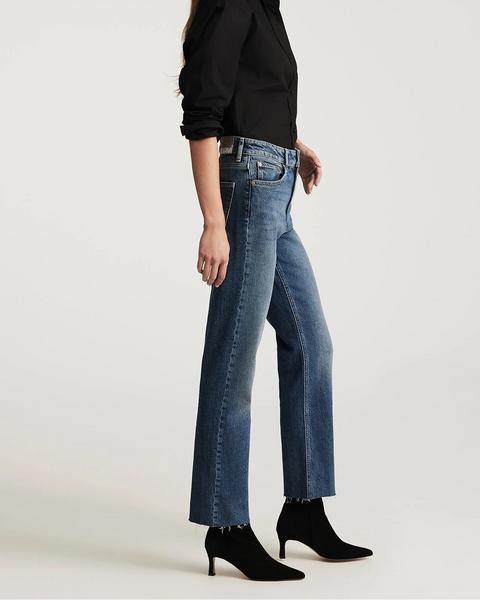 390125 Mavi jean droit bleu délavé NEW YORK